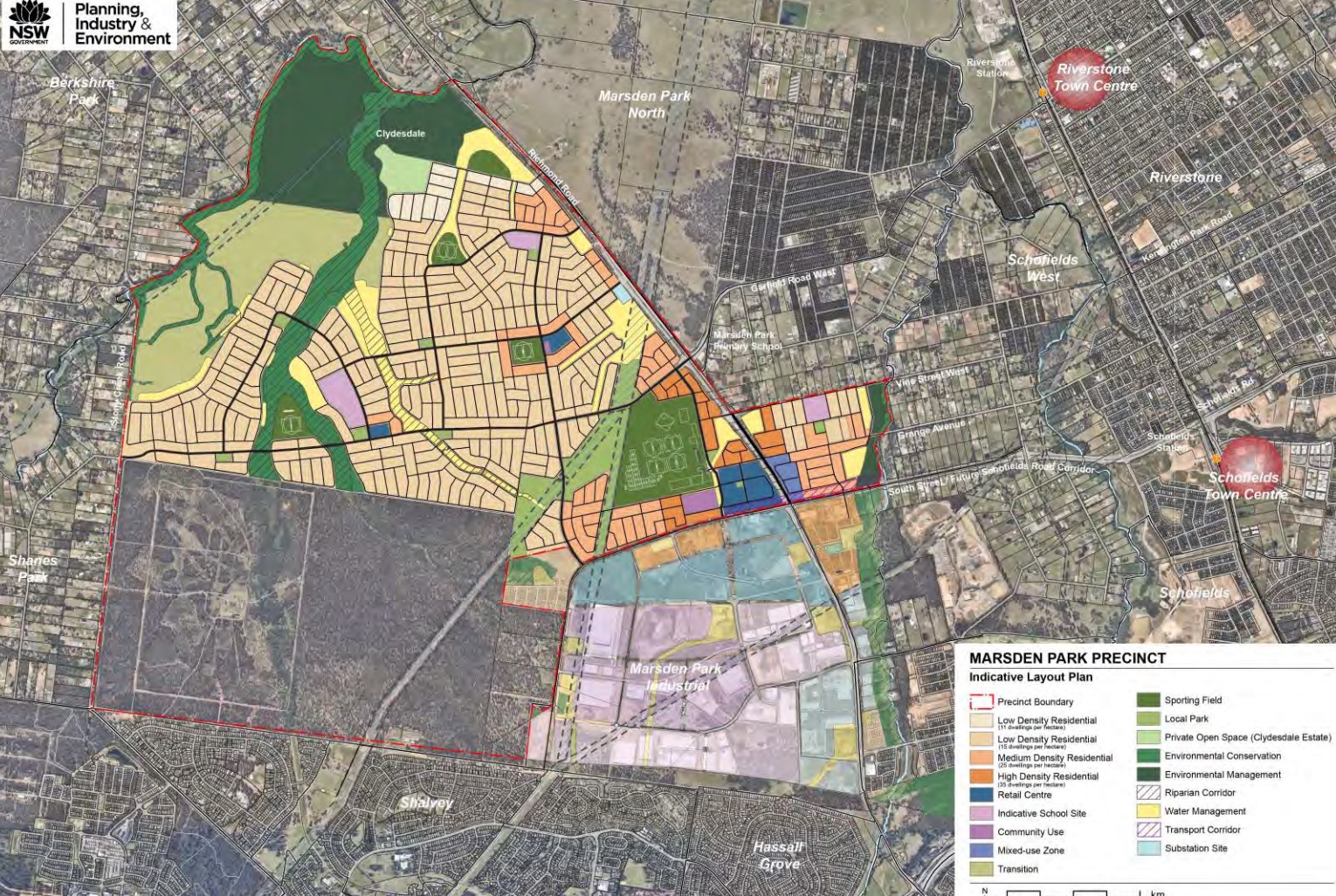 Marsden Park Precinct Indicative Layout Plan